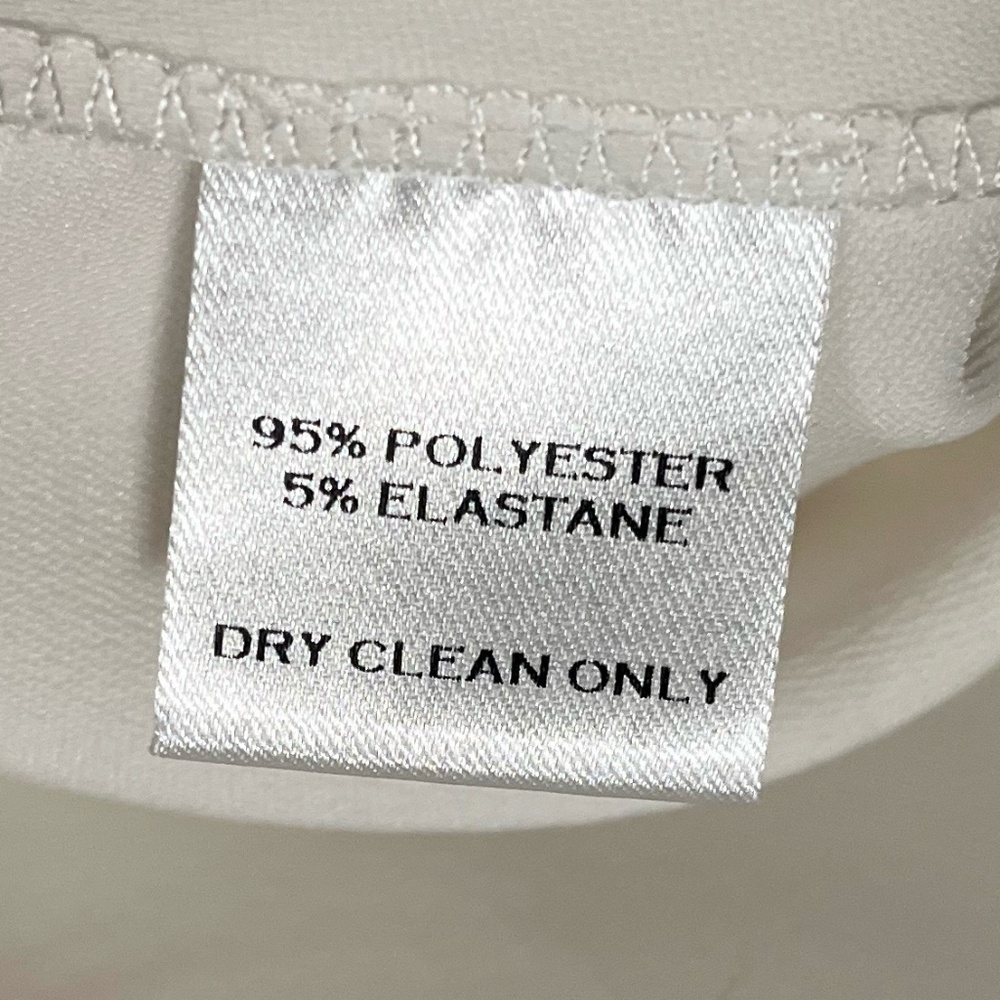 HARVEY FAIRCLOTH | Minimalist Asymmetric Cut-Out Blouse in White/Cream | Size L - Picture 5 of 6